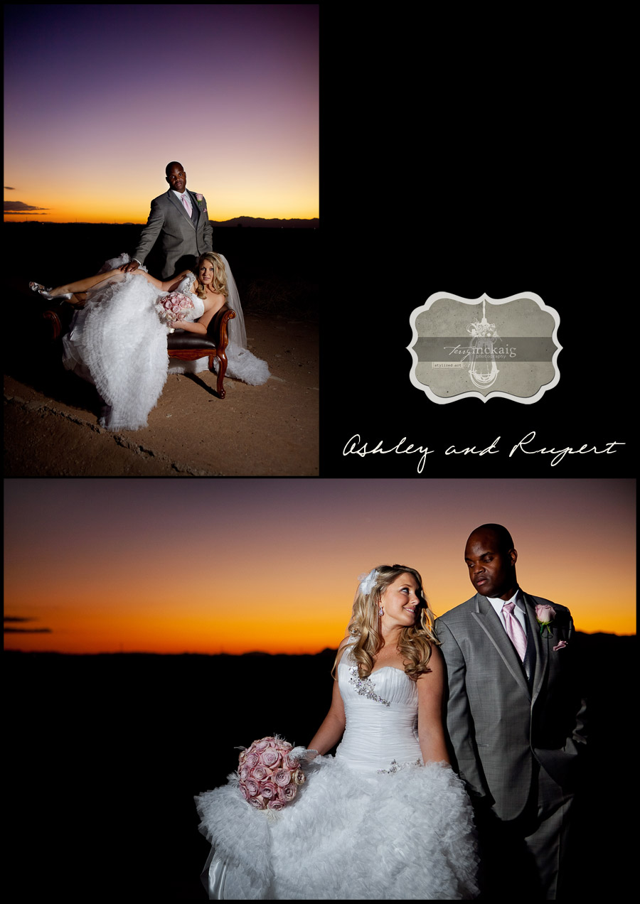 elegant desert wedding